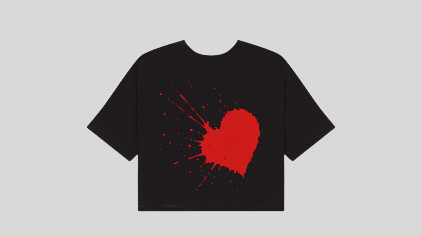 SPLATTERED HEART TEE