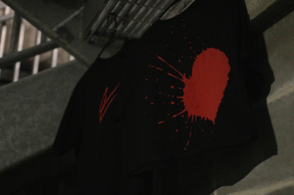 SPLATTERED HEART TEE